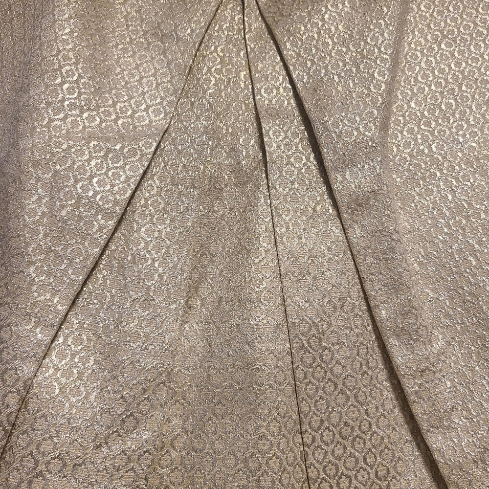 Pink Tartan gold pleated skirt Sz 2 - Picture 4 of 7